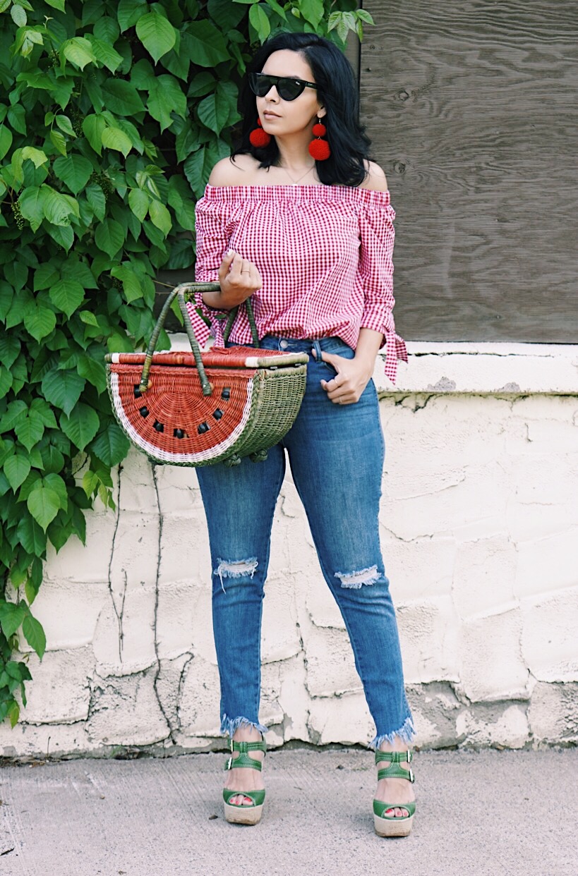 gingham top