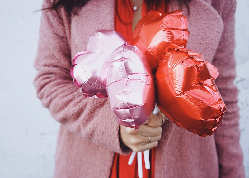 heart balloon bouquet