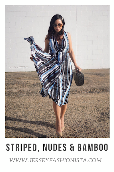 striped halter dress