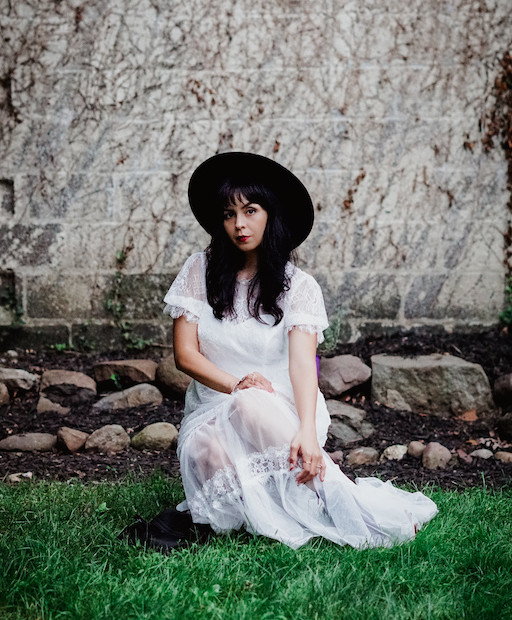 white lace dress