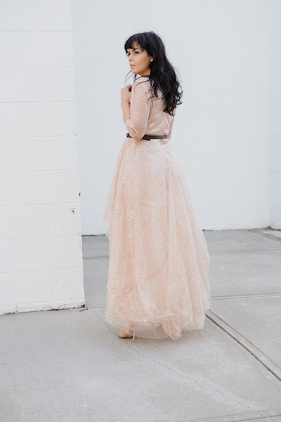 ever pretty blush gown