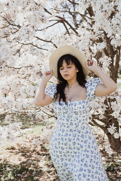 vintage floral dress